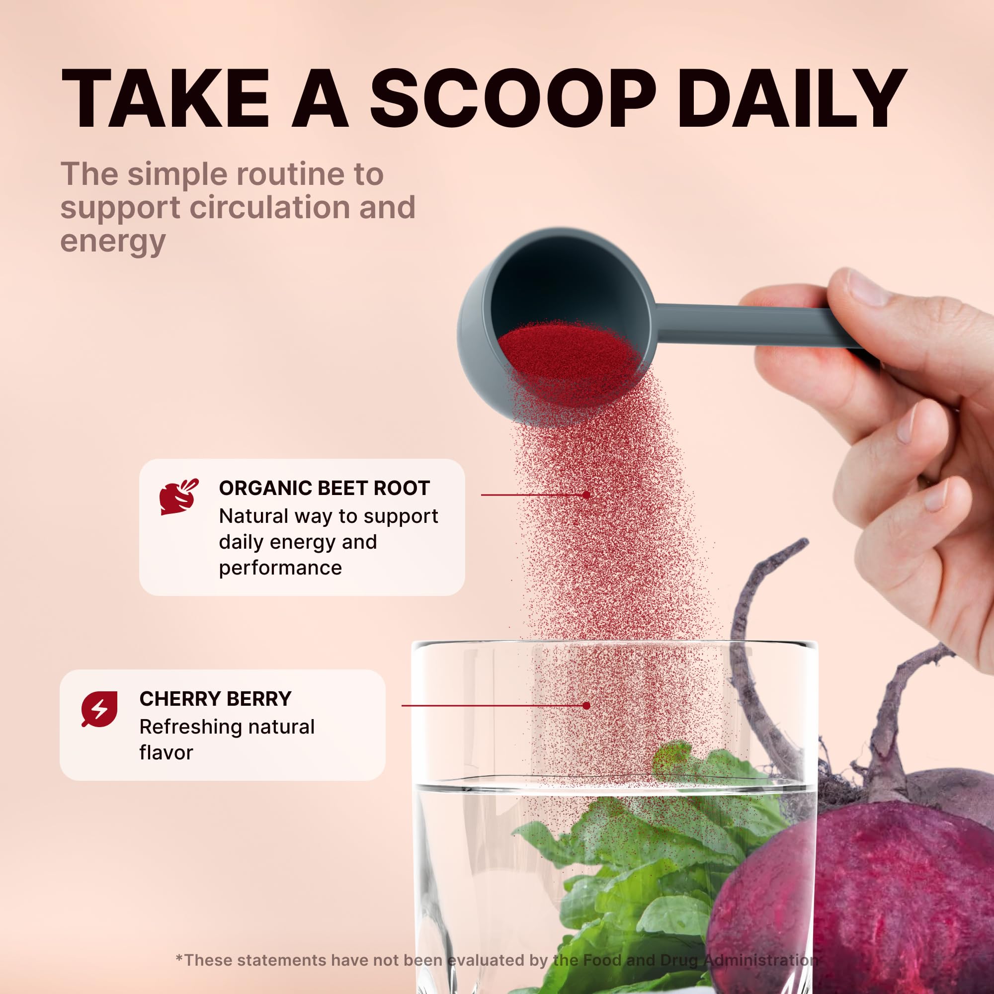 Nature's Pure Blend Organic Beet Root Juice Blend—rich nitrates support oxygen delivery.