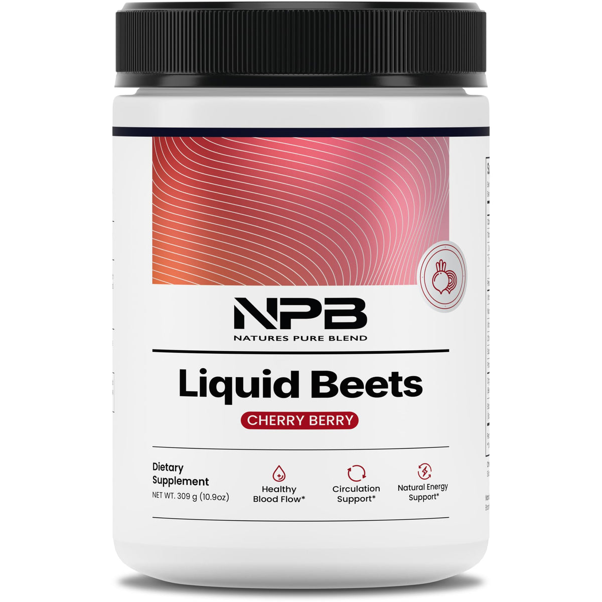 Nature's Pure Blend Organic Beet Root Powder—powder image supports circulation and steady energy.