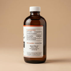 Nature's Rite label close-up with usage guidance for daily routine.