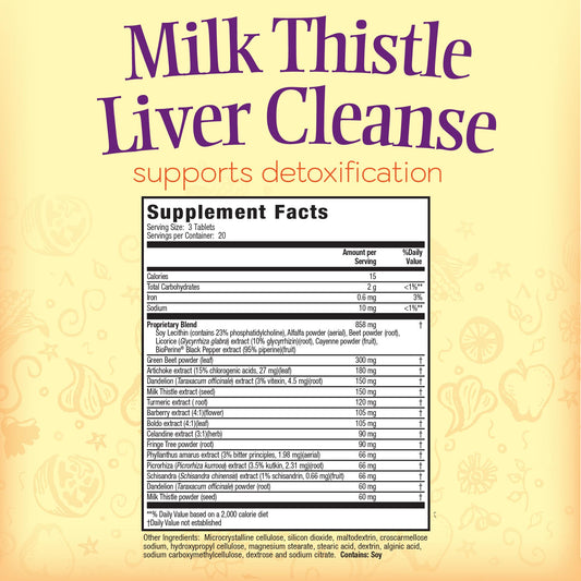 Close-up of the 18 botanical blend ingredients highlighting holistic liver care formula.