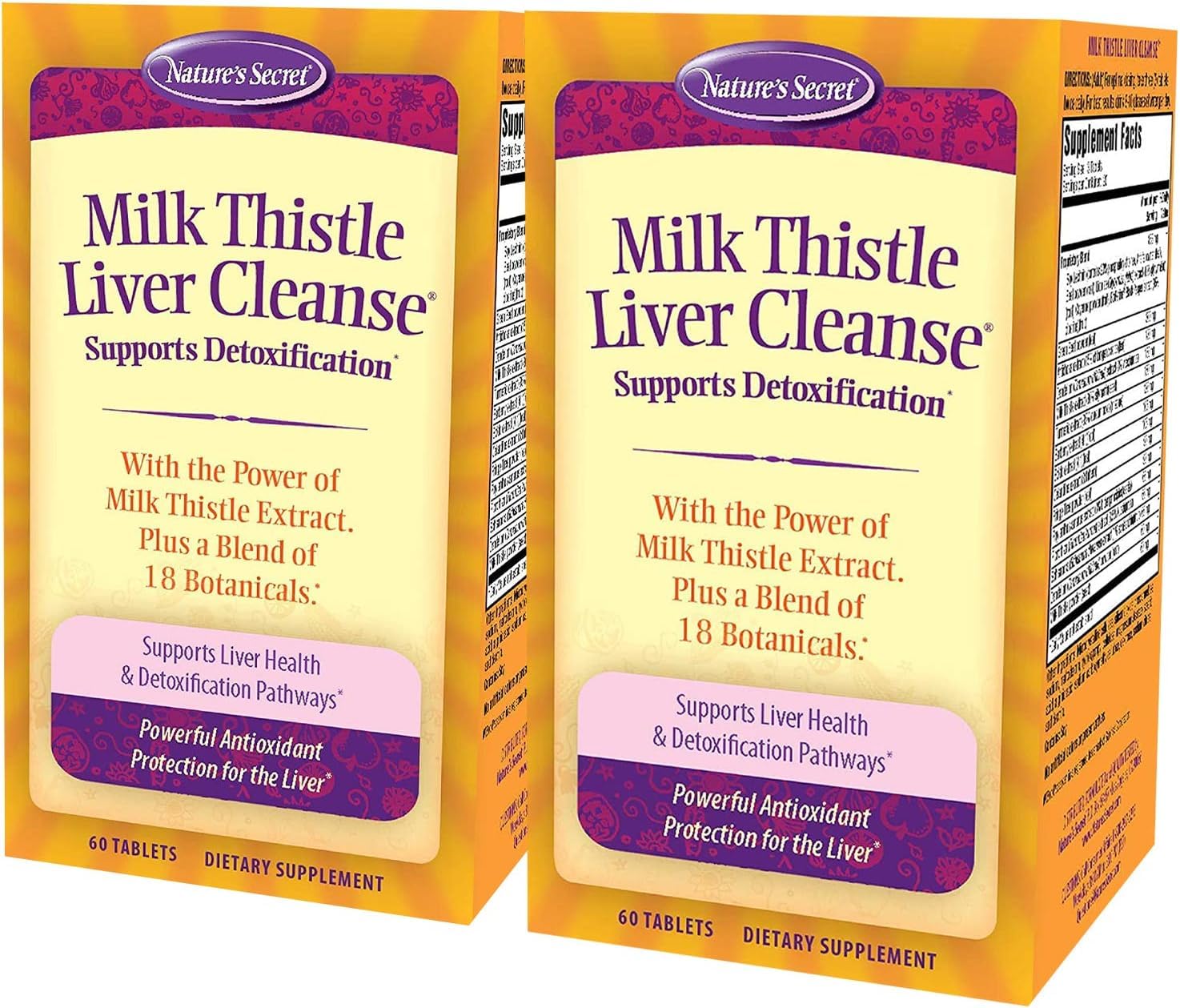 Nature's Secret Milk Thistle Liver Cleanse bottle shown for easy daily detox support.