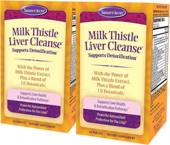 Nature's Secret Milk Thistle Liver Cleanse bottle shown for easy daily detox support.
