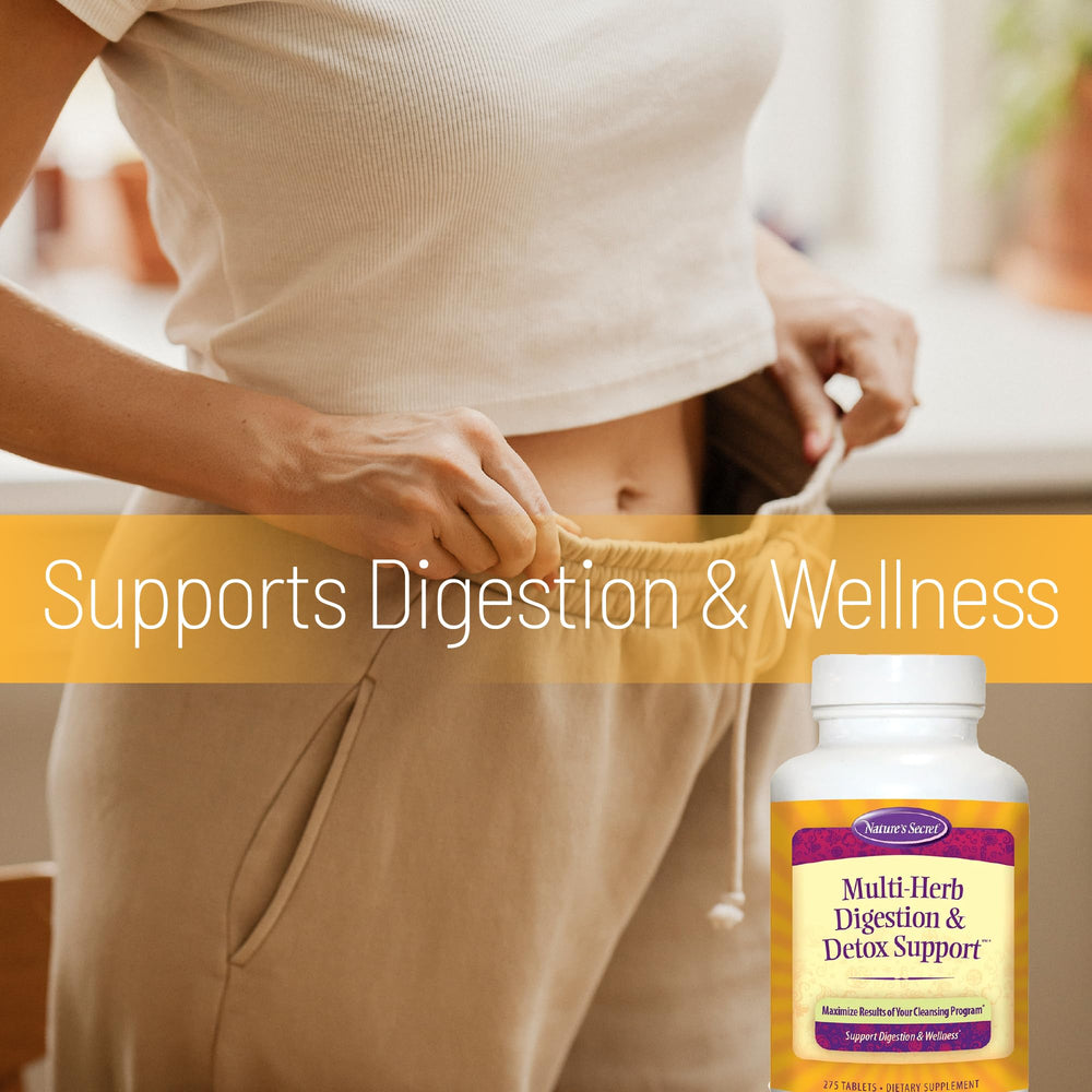 Nature's Secret slippery elm feature highlighting soothing herb components.