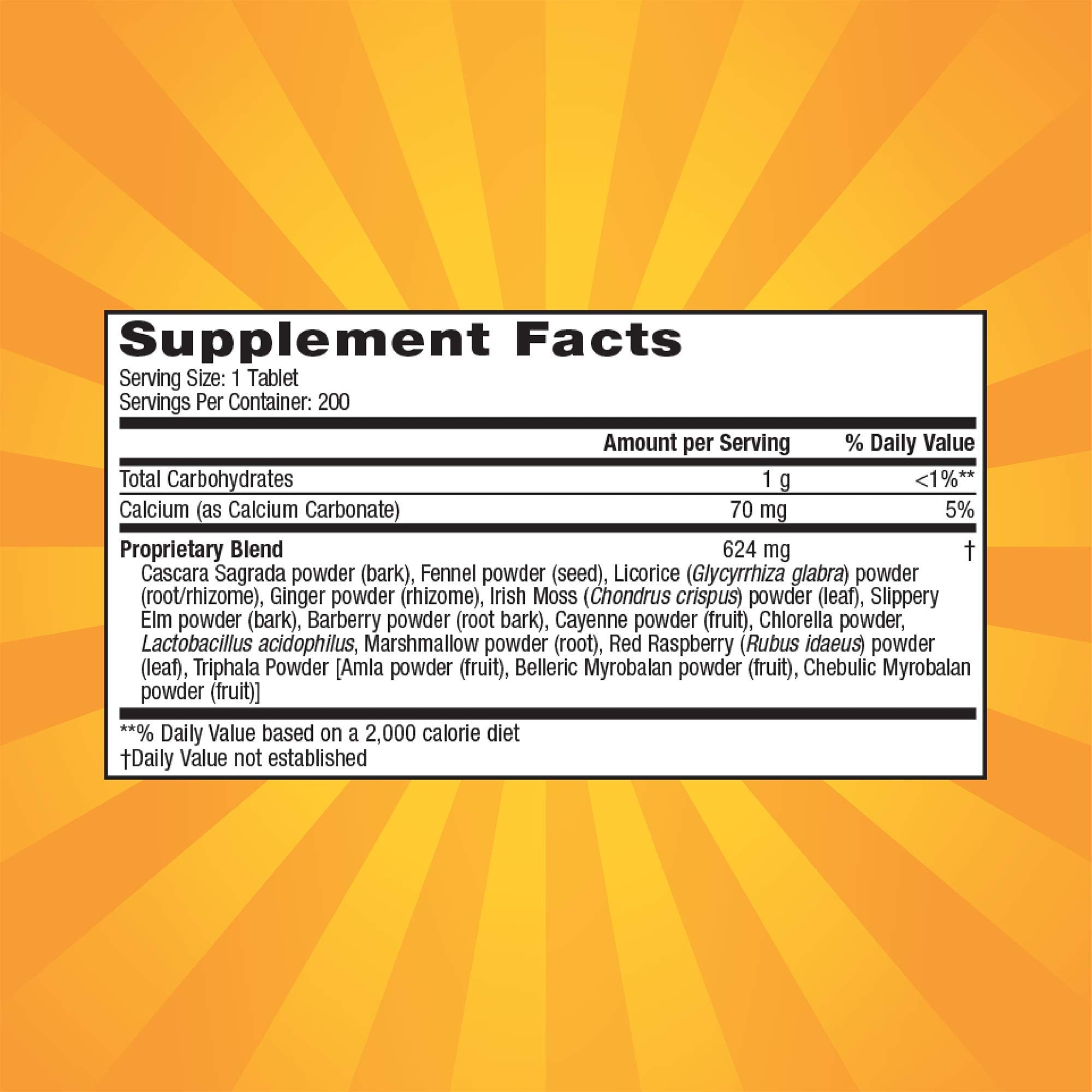 Nature's Secret Super Cleanse bottle label shows extra strength cleansing blend.