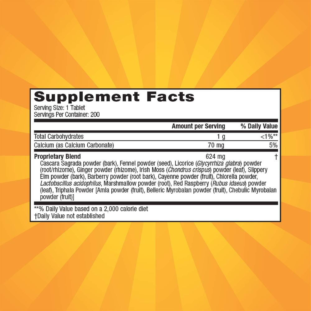Nature's Secret Super Cleanse bottle label shows extra strength cleansing blend.