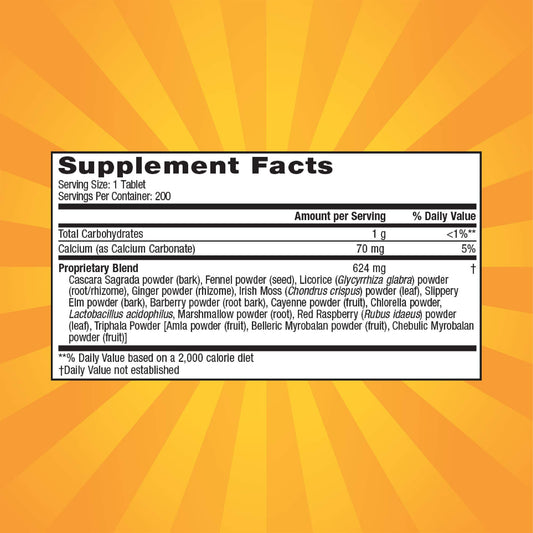 Nature's Secret Super Cleanse bottle label shows extra strength cleansing blend.