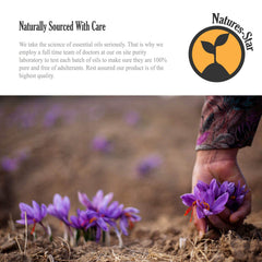 Natures-Star lavender oil packaging with colorful containers for home use