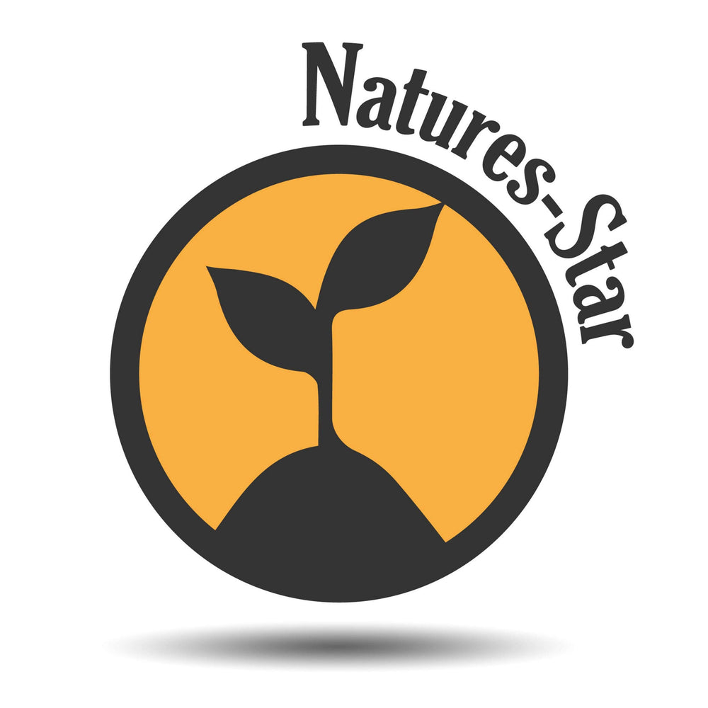 Natures-Star peppermint oil Mentha arvensis plant source highlights natural origin.