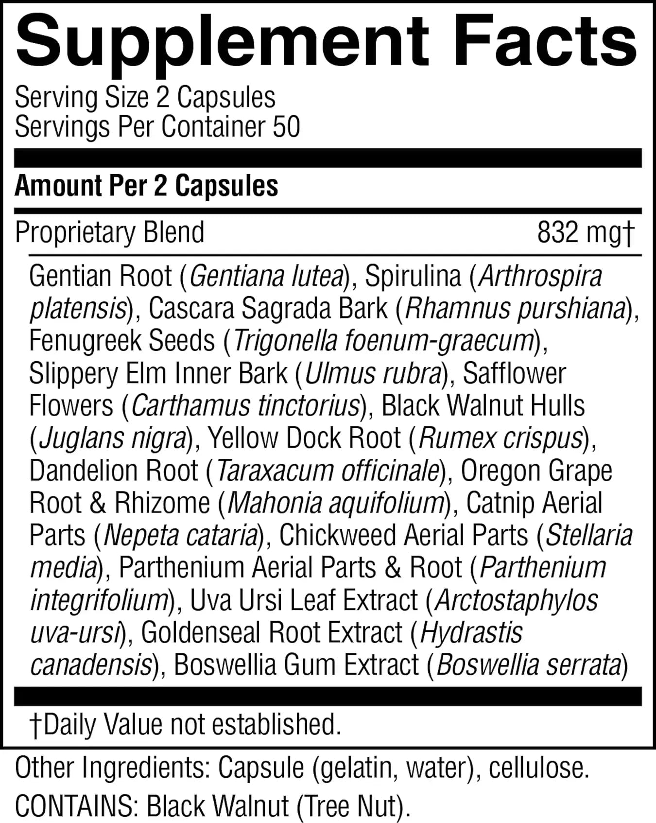 Nature's Sunshine Cellular Detox capsules ready for daily use.