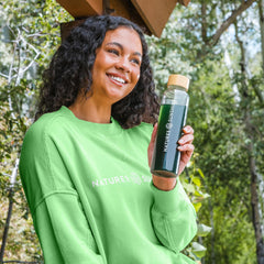 Nature's Sunshine chlorophyll stick packaging shown in eco-friendly, sustainability-focused packaging.