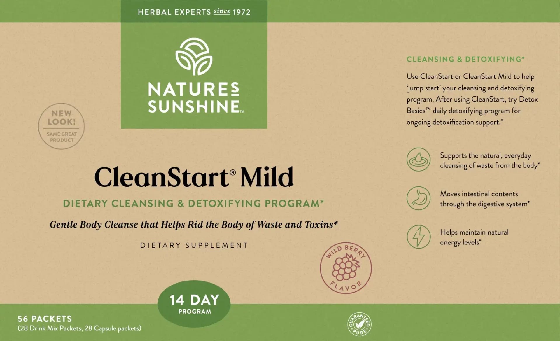 Nature's Sunshine CleanStart prepared tea glass, refreshing and easy to enjoy