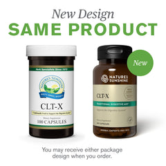 Nature's Sunshine CLT-X wild yam, provides nutrients for glandular function.