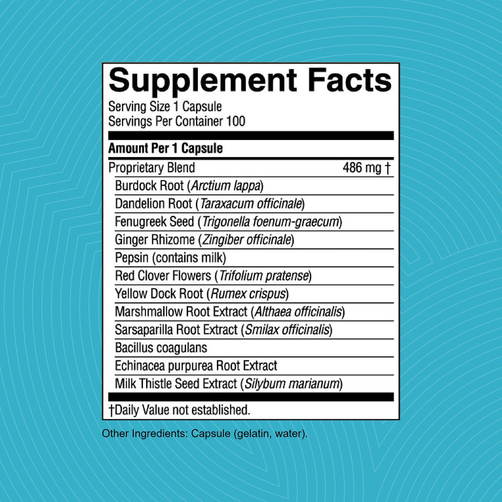 Enviro-Detox capsules close-up illustrating convenient daily intake