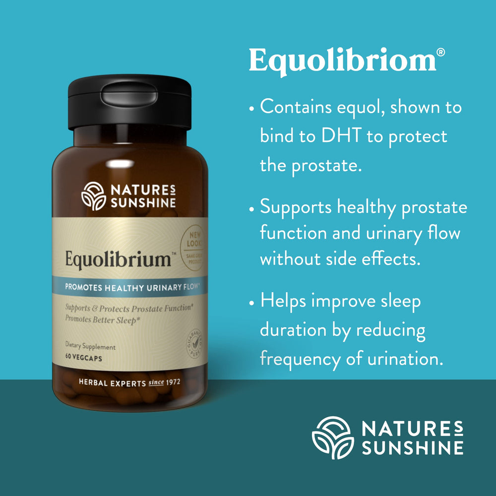 Equolibrium packaging and label highlighting product details and usage