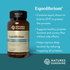 Equolibrium packaging and label highlighting product details and usage