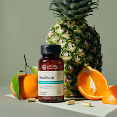 Nature's Sunshine HistaBlock ingredients blend image for immune and sinus relief.