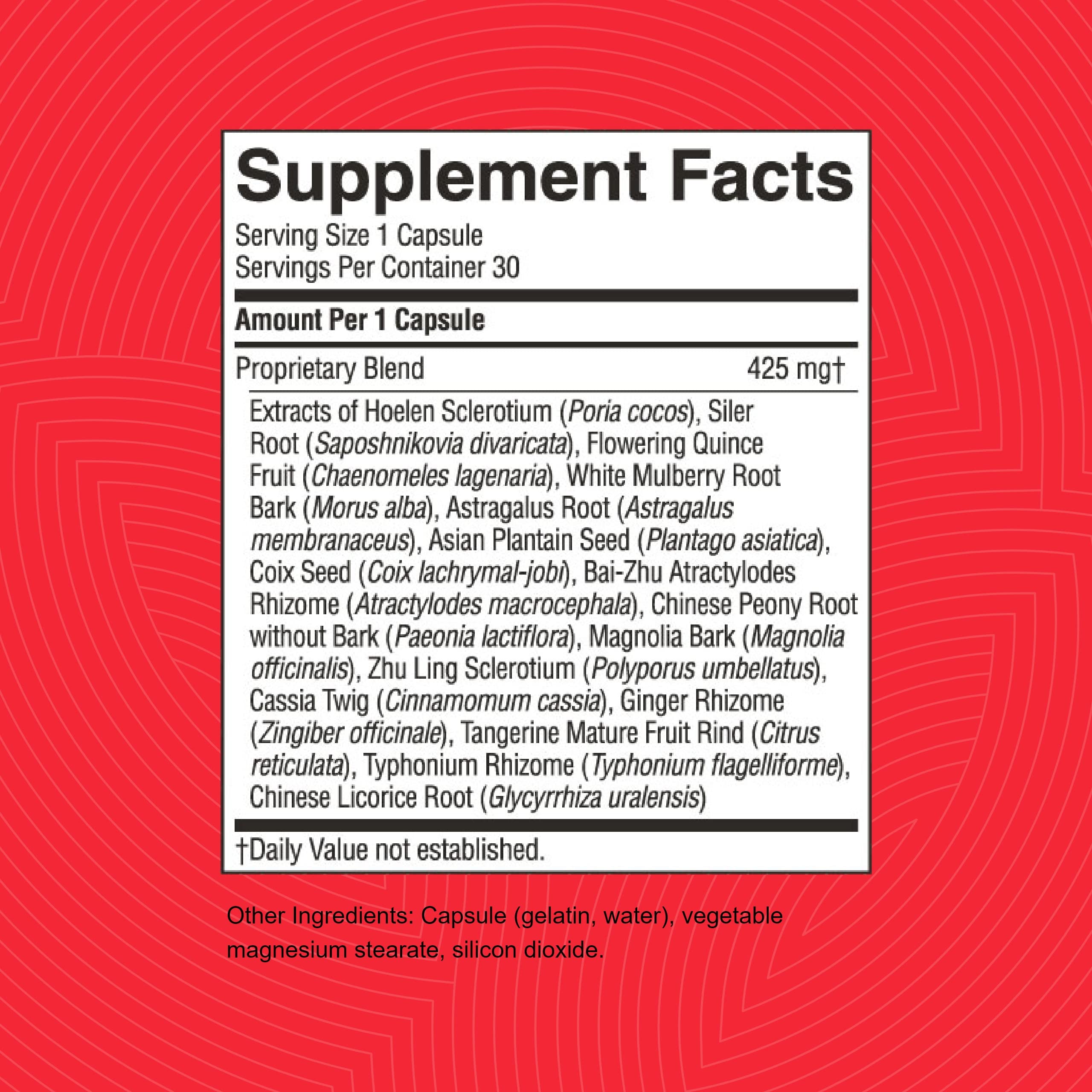 Nature's Sunshine Kidney Activator TCM Concentrate label shows ingredients