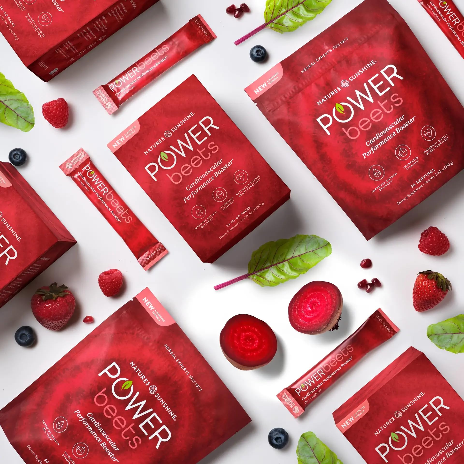Nature's Sunshine Power Beets blend label close-up showing ingredients