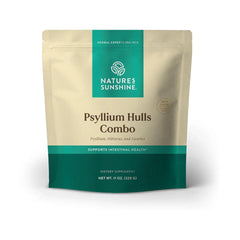 Nature's Sunshine Psyllium Hulls Combination bottle, fiber-rich daily supplement for support