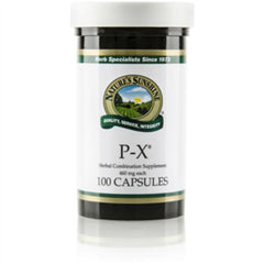 Nature's Sunshine PX 100 capsules bottle for a simple daily wellness routine.