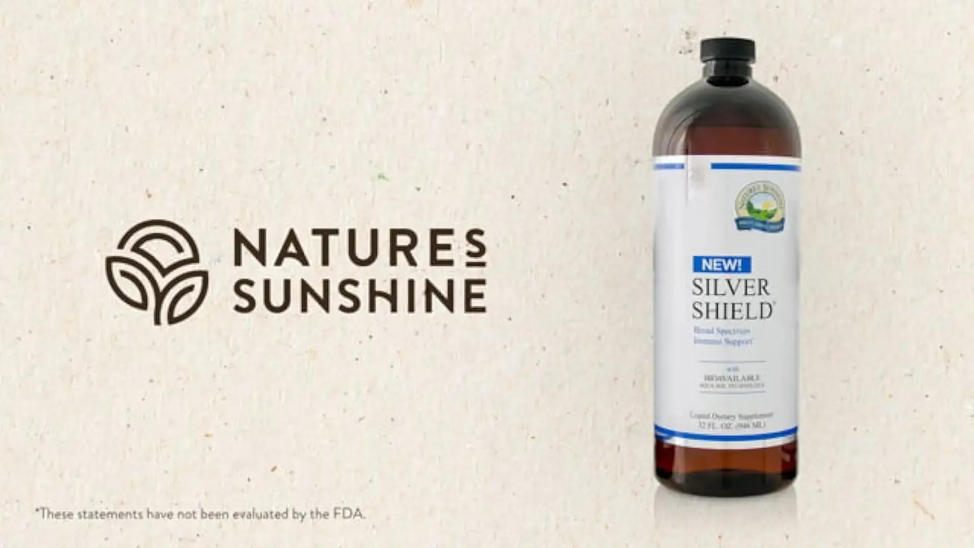 Nature's Sunshine Silver Shield Liquid pure water suspension image