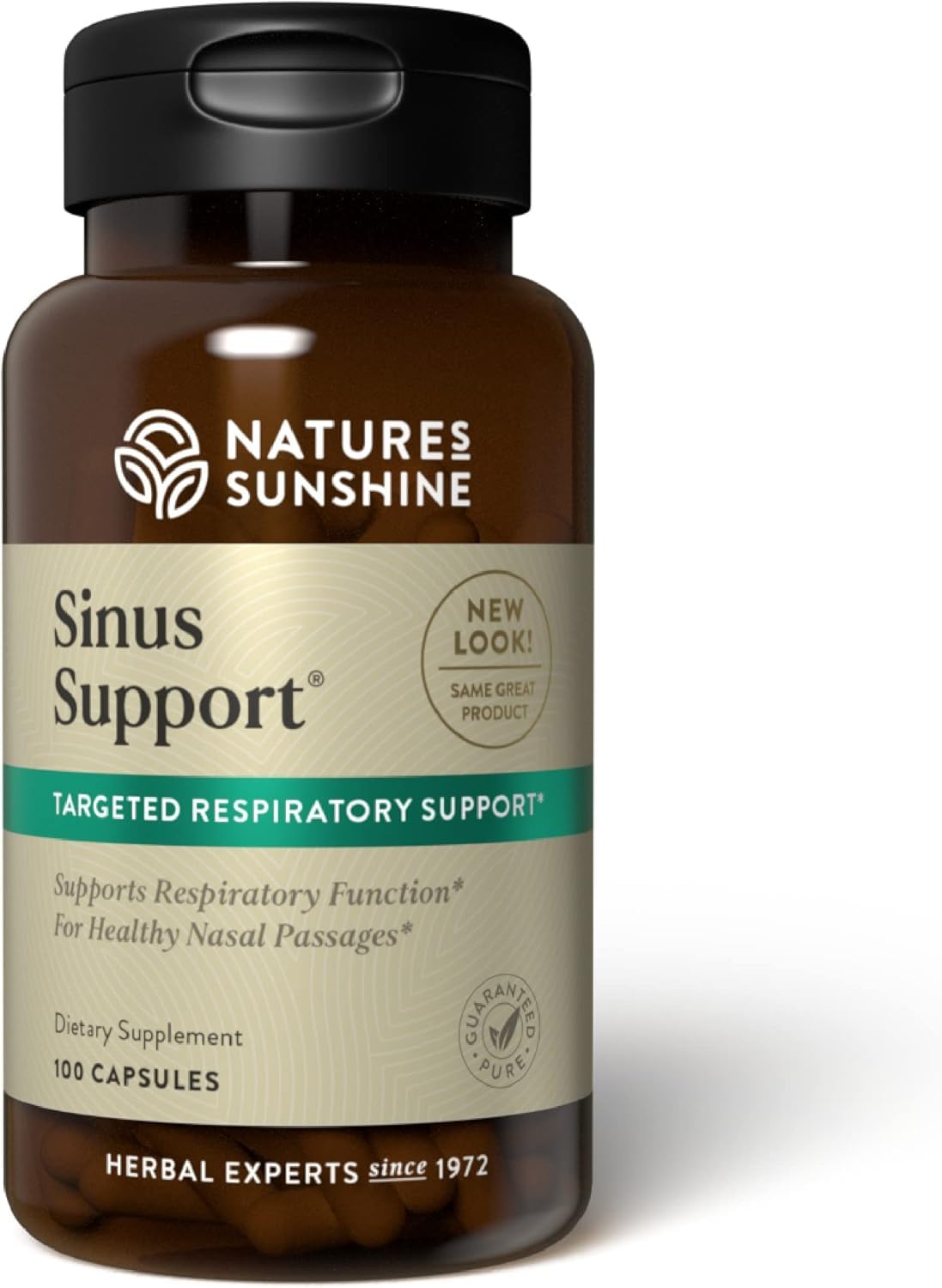 Nature's Sunshine Sinus Support EF bottle-front image for nasal comfort support.