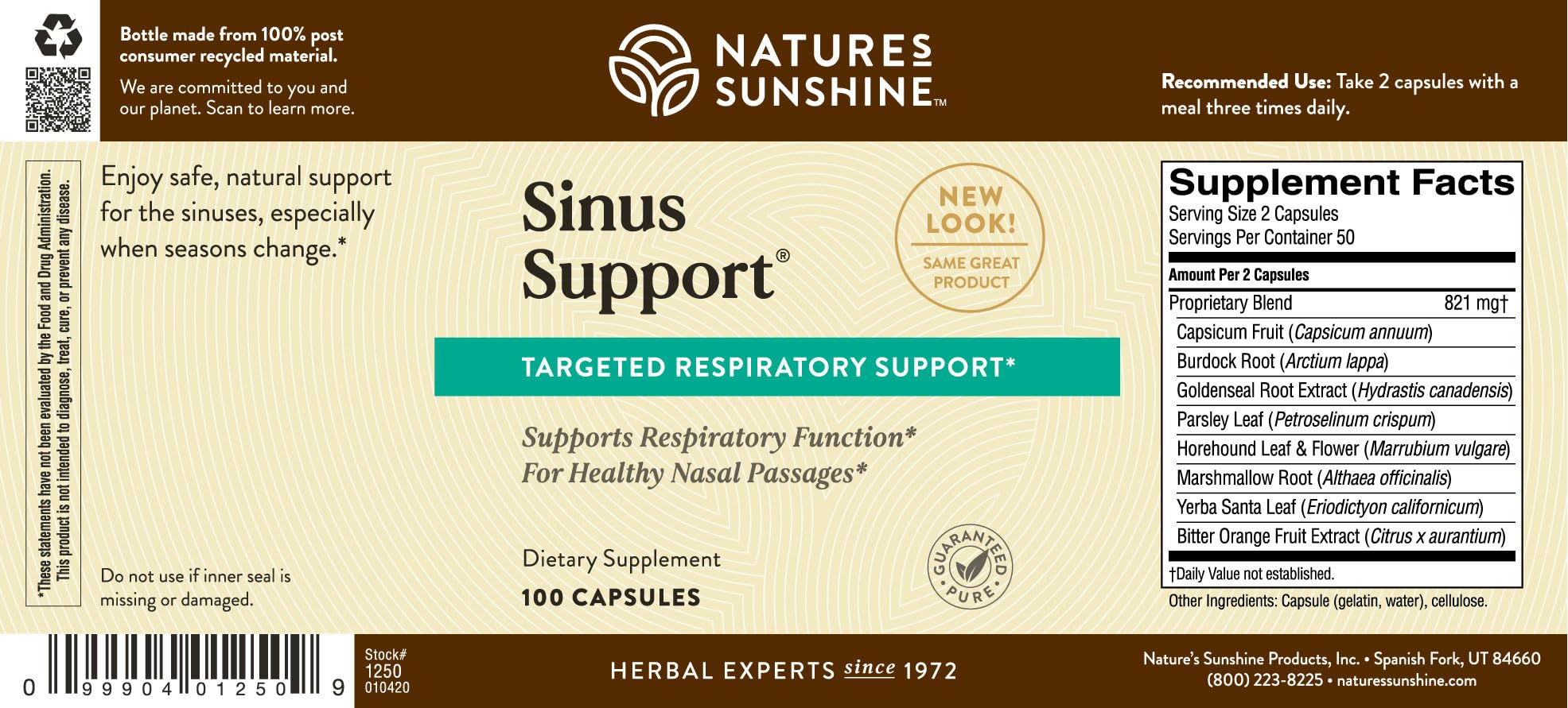 Nature's Sunshine Sinus Support EF travel-friendly setup for on-the-go routines.