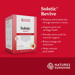 Prepared Solstic Revive drink served in a glass