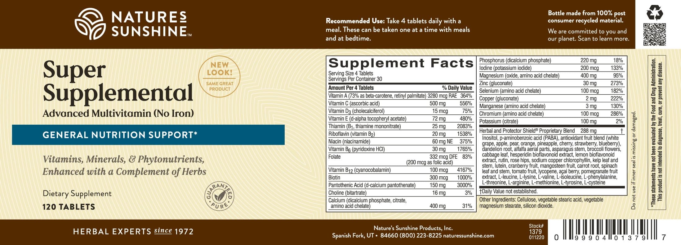 Nature's Sunshine logo reinforces trusted herbal heritage