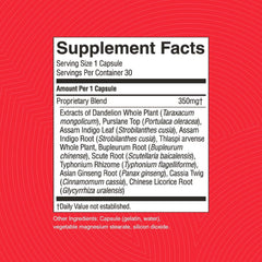 VS-C TCM Concentrate bottle on shelf with herbal ingredients for daily wellness.