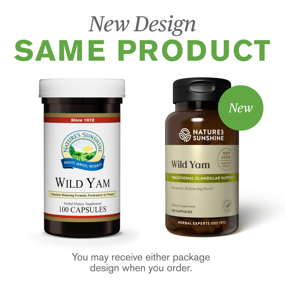 Nature's Sunshine Wild Yam capsules daily use in routine