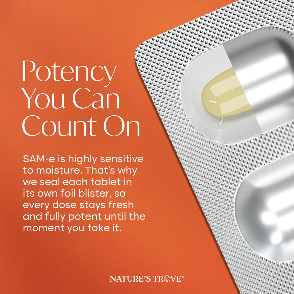 Nature's Trove SAM-e kosher-certified label for dietary needs