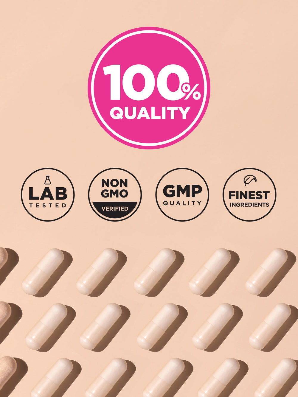 Nature's Truth Raw Flora ingredient panel closeup