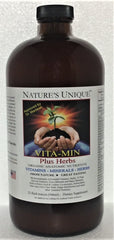 Nature's Unique Vita-Min Plus Herbs bottle for daily antioxidant support