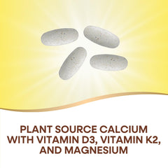 Nature's Way Alive Calcium bottle label showing plant-based calcium source