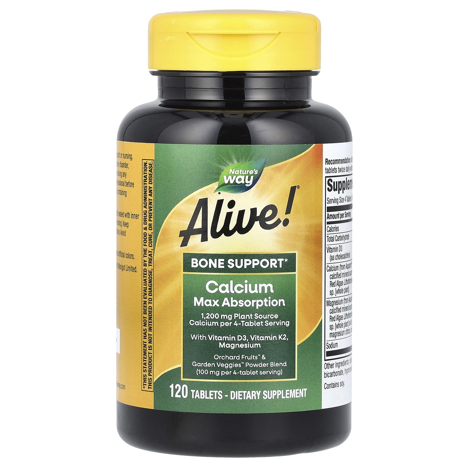 Nature's Way Alive Calcium plant-based calcium for bone support