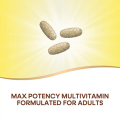 Nature's Way Alive Max3 bottle with tablets ready for daily use.