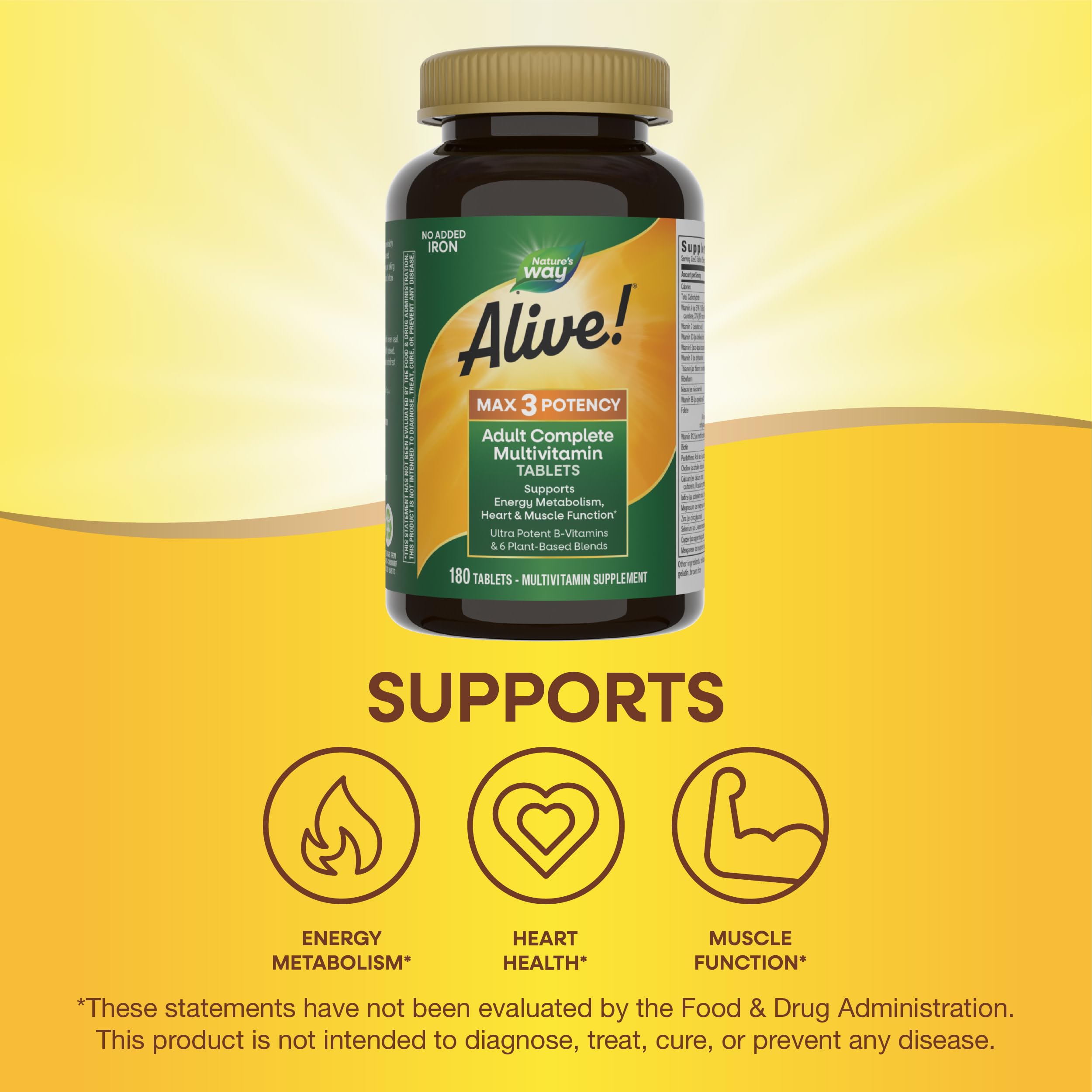 Alive! Max3 Daily Greens blend emphasizing greens and antioxidants