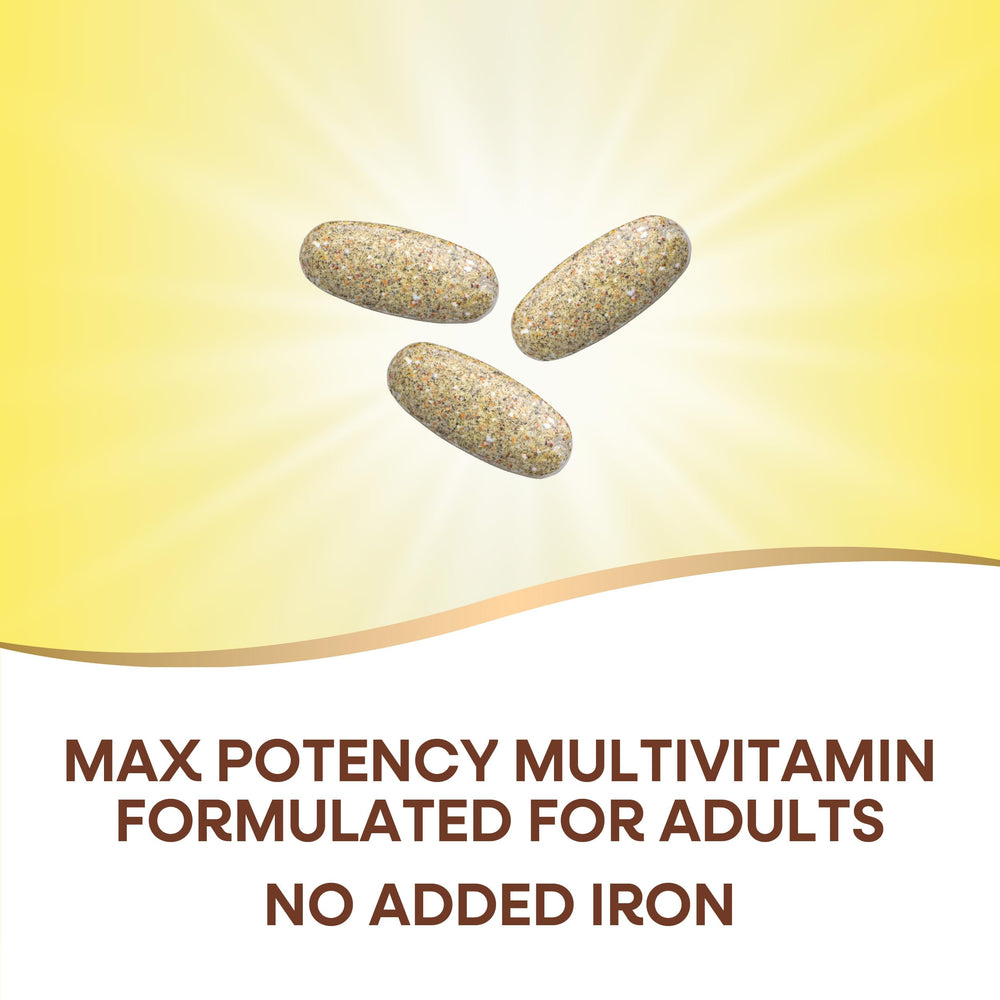 Alive! Max3 tablets shown in bottle ready for daily serving