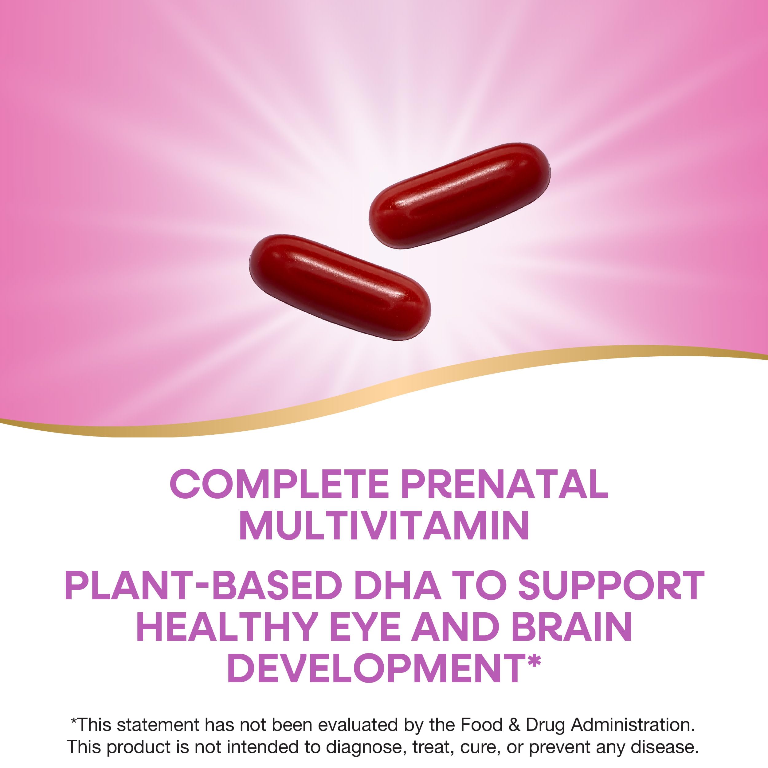 Nature's Way Alive prenatal softgels presented for daily two-softgel use.