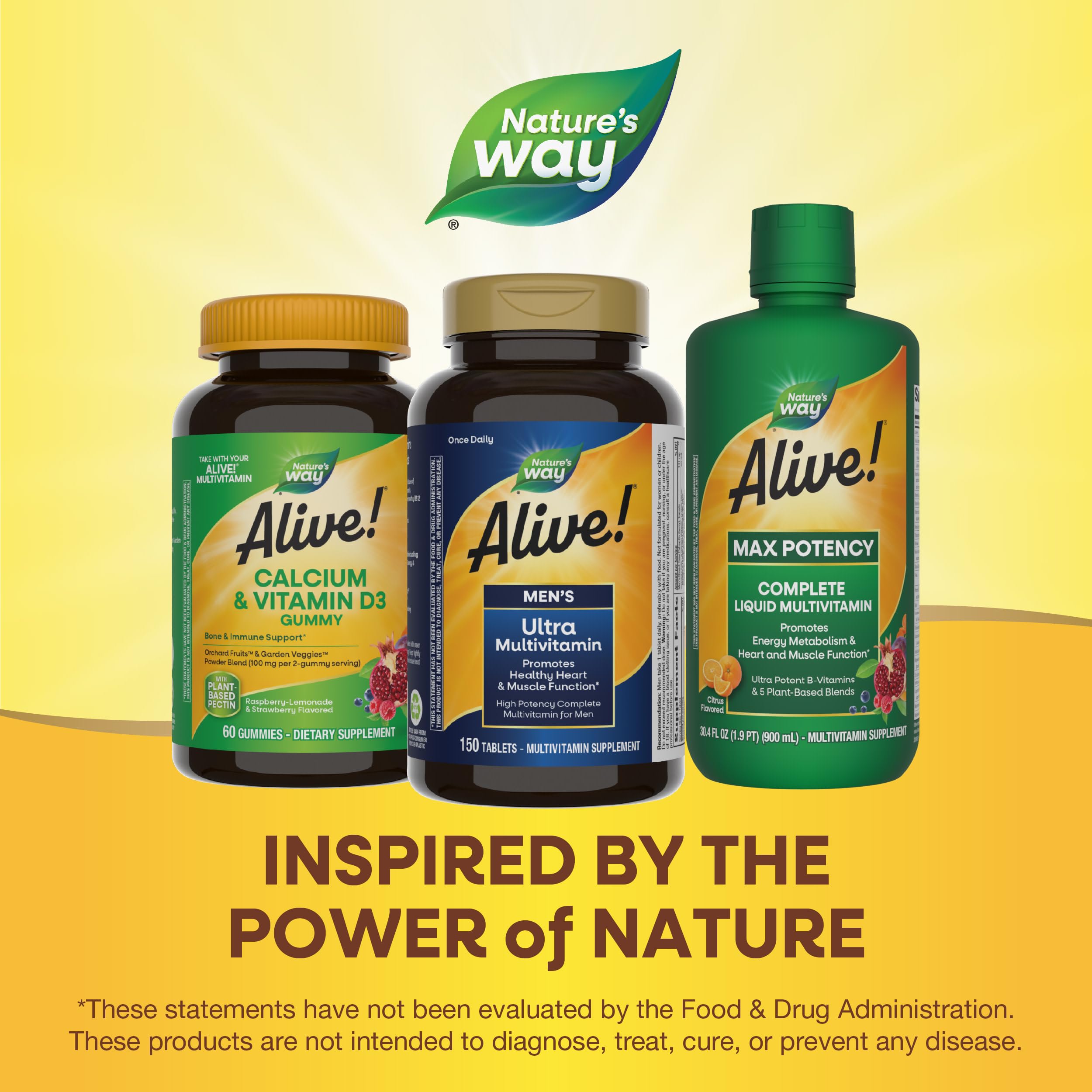 Alive! immune-support details focusing on vitamin C, vitamin D3, and zinc