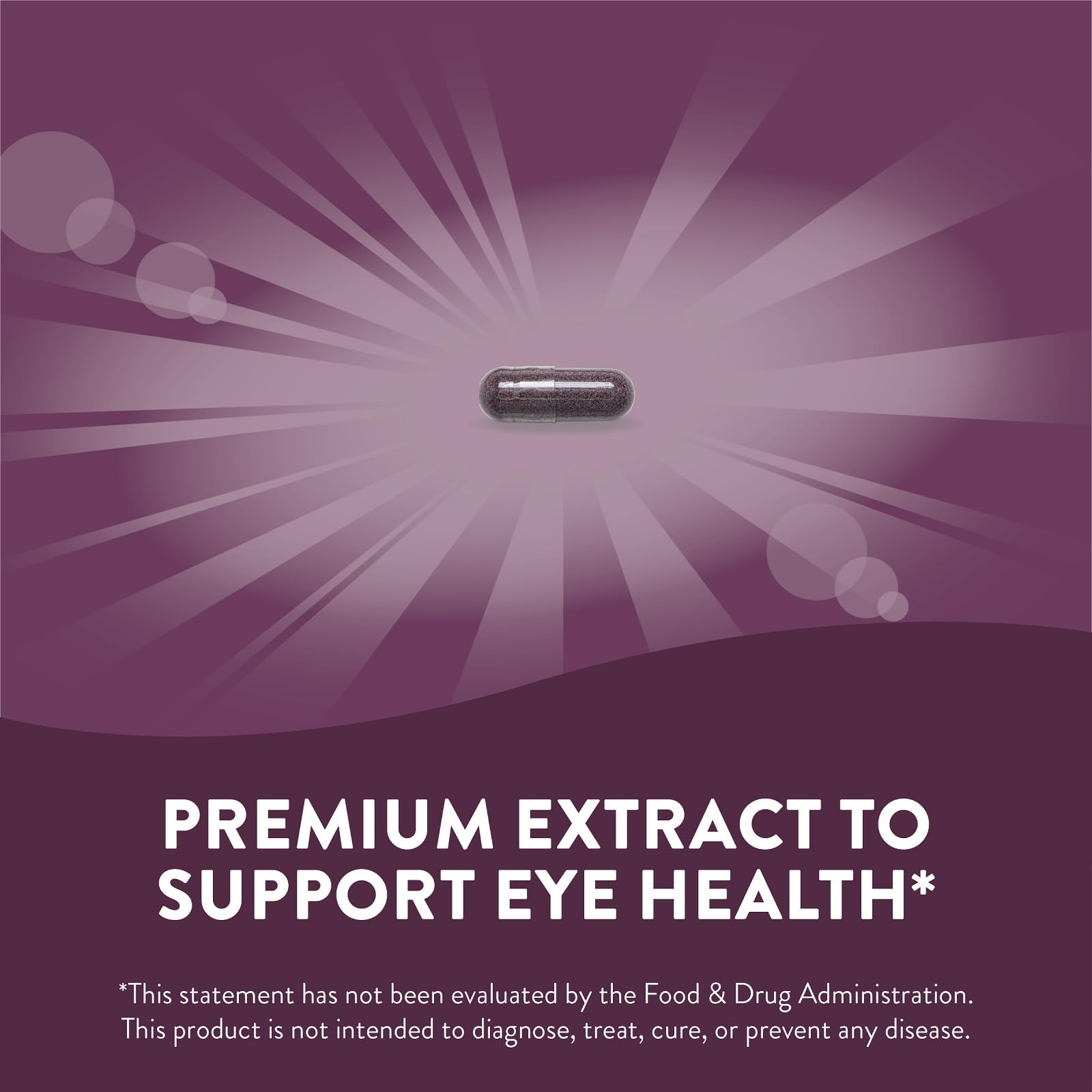 Nature's Way Bilberry extract supports antioxidant protection for the eyes.