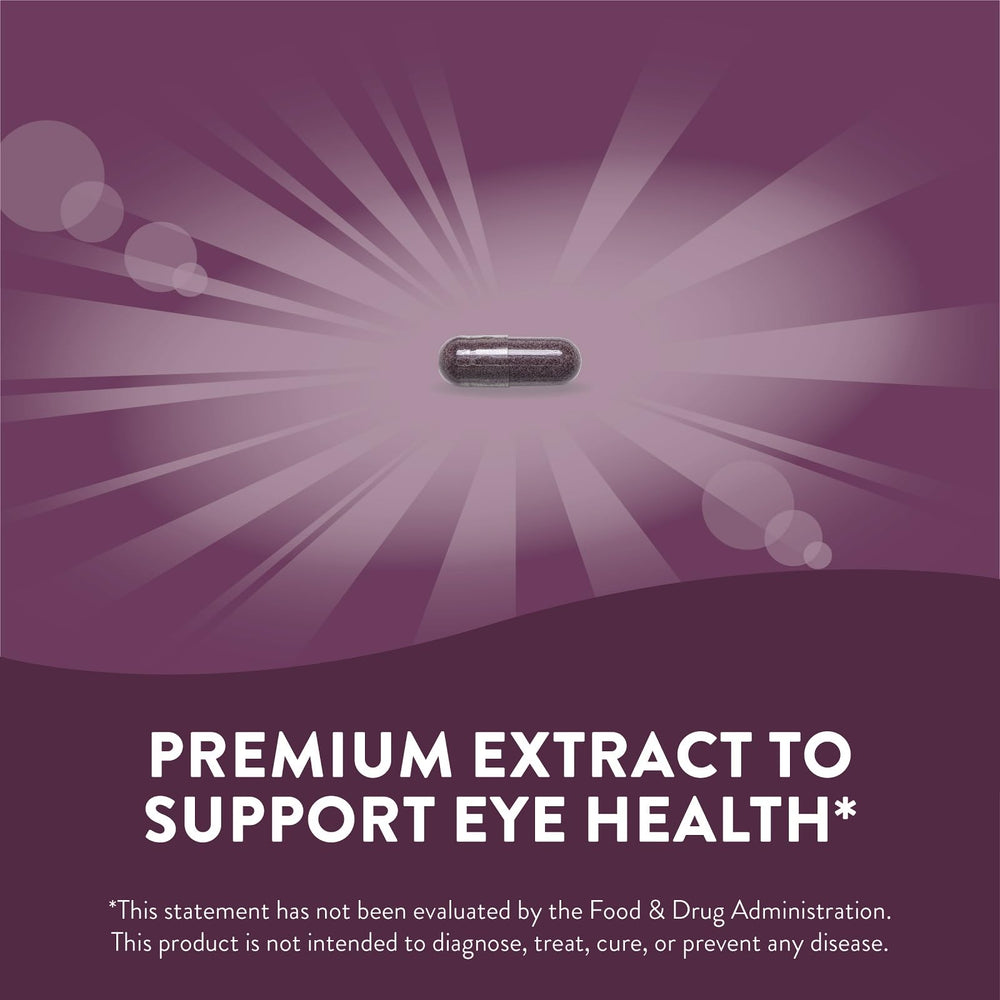 Nature's Way Bilberry extract supports antioxidant protection for the eyes.