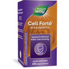 Nature's Way Cell Forté IP-6 & Inositol bottle on shelf supports immune health.