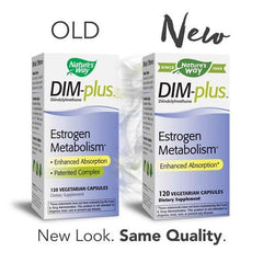 Nature's Way Dim-Plus capsules close up in a clean setup, convenient vegetarian capsules