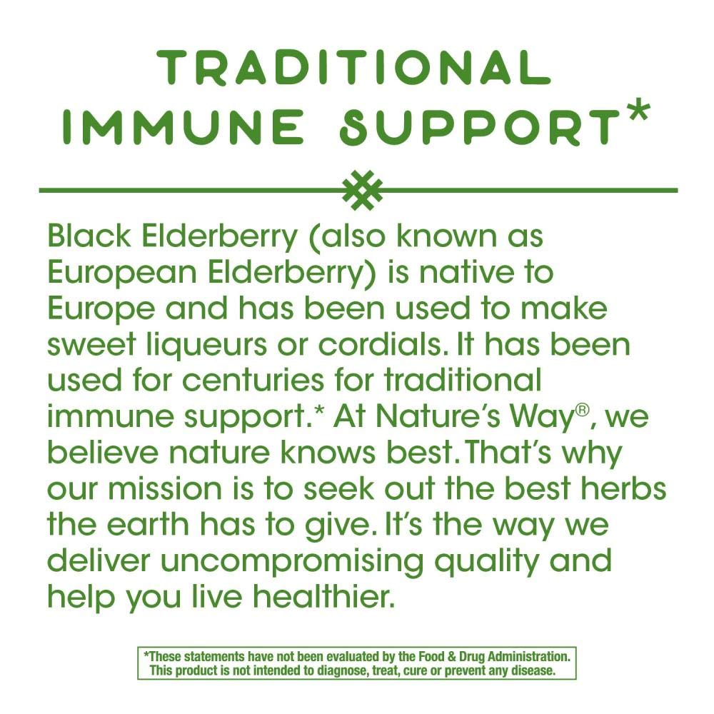 Nature's Way Elderberry pack of 2 in a ready-to-use display.