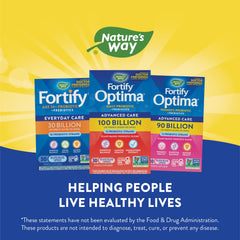 Fortify Optima bottle in refrigerator indicating potency preservation
