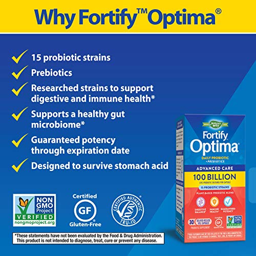 Fortify Optima capsules ready to take for daily probiotic routine