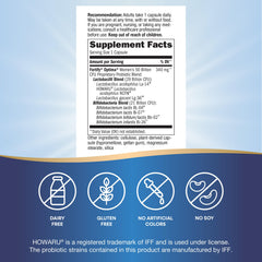 7-strains graphic illustrating diverse probiotic mix for balanced gut flora.