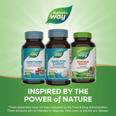 Nature's Way branding on Garlicin Cardio packaging.